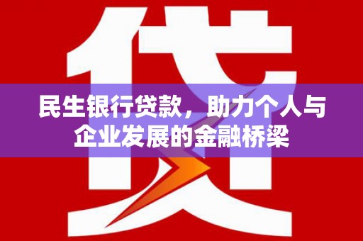 城固民生银行贷款，助力个人与企业发展的金融桥梁
