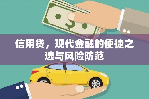 城固信用贷，现代金融的便捷之选与风险防范