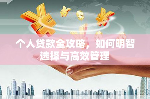 城固个人贷款全攻略，如何明智选择与高效管理