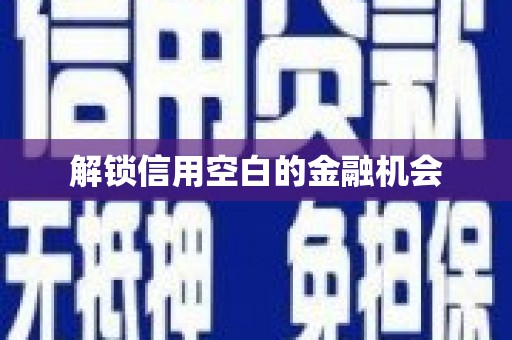 城固解锁信用空白的金融机会